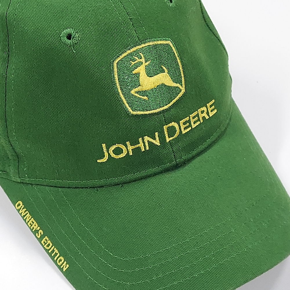 John Deere Owners Edition Adjustable Strap Back Baseball Ball Cap - Picture 10 of 15